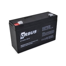 Orbus 6v 12 Ah Akü Kuru Tip (150*50*94) (1.65 Kg) N11.19466