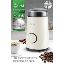 Kiwi 4812 Otomatik Kahve & Baharat Öğütücü Beyaz