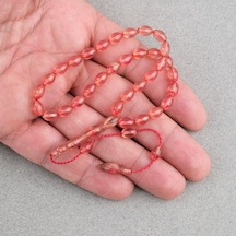 Ateş Kehribar Beyzi Kesim Sistemli Bilek Boy 5x8mm Tesbih