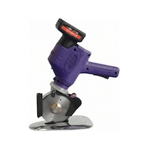 Akülü Şarjlı Yuvarlak Kumaş Kesim Motoru 4 İnç 12v Kumaş Kesim Makinesi Dc-100 Ycm-40 Mor