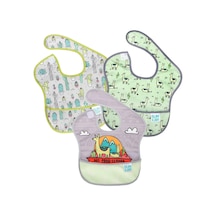 Bumkins Superbib Önlük 3'Lü Paket - Lama Pack Çok Renkli