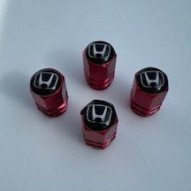 Honda Cr-v 2.0l 5at İle Uyumlu Logolu Alüminyum Altıgen Kırmızı Sibop Kapağı