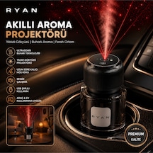Araç İçi Koku Makinesi Akıllı Aroma Difüzörü Yıldız Projektörlü Buhar Ve Oda Kokulandırıcı Ry-c3