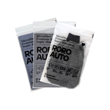 Roro Auto Alpler Mikrofiber Yıkama & Kurulama Seti Yıkama Eldiveni Cam Bezi Kurulama Havlusu