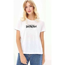 Chilling Adventures Of Sabrina Yazi Baskılı Beyaz Kadın Tshirt
