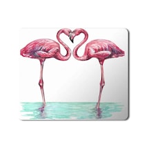 Flamingo Aşk Baskılı Mousepad Mouse Pad