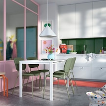 Ikea Beyaz Şık Yemek Masası - Mutfak Masası Takımı