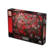 Kırmızı Laleler Puzzle 1000 Parça (Kod:11381)
