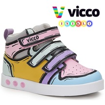 Vicco Dali Işıklı Ortopedik Taban Çocuk Boğazlı Spor Ayakkabı 001