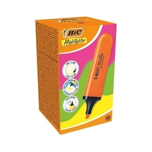 Bic Fosforlu Kalem Flat Highlighter Turuncu 12'li Paket Diğer