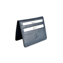 Ancora Leather Hakiki Deri Para Bölmeli Çıtçıtlı Portföy-unisex-26210 Lacivert