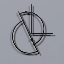 Buren Metal Tablo Siyah