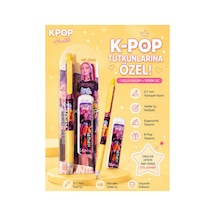 K-pop Anime Desenli Uçlu Kalem Ve Yedek Uç Seti 0.7 Mm 1 Adet Set 3 3