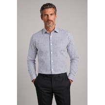 Bisse Lacivert Regular Fit Pamuk Çizgili Spor Yaka Kalın Gömlek Gm23k232057 C39 Bisse Lacivert Regular Fit Pamuk Çizgili Spor Yaka Kalın Gömlek Gm23k232057 C39
