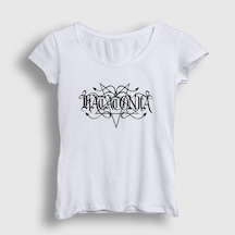 Presmono Kadın Logo V2 Katatonia T-shirt Beyaz