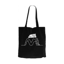 Arctic Monkeys Girl Siyah Kanvas Bez Çanta Siyah
