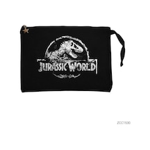 Zepplin Giyim Jurassic Park Older Siyah Clutch Astarlı Cüzdan / El Çantası