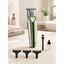 Şarjlı Saç Sakal Tıraş Makinesi T Başlıklı 1 2 3 Mm Taraklı Kablolu Ve Kablosuz Kullanım 1 - 2 Saat