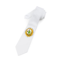 Baskıbazar Since Orman Genel Müdürlüğü Logo Baskılı Saten Lüks Kıravat Baskıbazar Beyaz