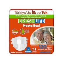 Freshlife 4'lü Large Bel Bantlı Yetişkin Hasta Bezi 30x4 120 Adet L