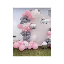 Pembe Beyaz Gri Balon Zinciriniz A