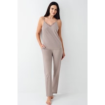 Pierre Cardin Kadın Kahverengi Sabahlık 5274-48580 Kahverengi