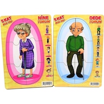 1113-1114 Cc Ahşap    Memo Nine-Dede-Torun Yapboz