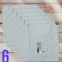 Red - Ma Erkek Atlet %100 Pamuklu 6 Lı Ter0101 Beyaz