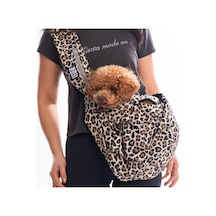 Pawstar Mbeya Gold Crossbody Küçük Irk Köpek Çapraz Taşıma Çantası İçi Tay Tüyü