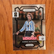 Prizm Monopoly Gabriel Batistuta No. 4 Lisanlı Oyun Kartları - Silver