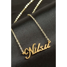 Nilsu İsimli Kolye Kişiye Özel Sarı