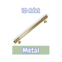 Çizgili Nesli Alüminyum Metal Lüks Modern Mobilya Çekmece Mutfak Dolabı Kulpu Altın 96mm 10 Adet Altın