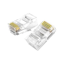 Primex Px-cob8p Rj45 Jack, 100 Lü Paket Utp Ethernet Konnektör, 8p8c Network Lan Kablo Ucu, İnternet Sku: Mır8690010636041