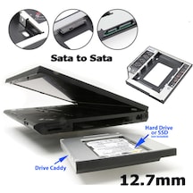 Laptop için İkinci Hdd - Ssd Kızak - Hdd Caddy - 12.7Mm