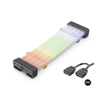 24 Pin Argb Anakart Güç Uzatma Kablosu Bükülebilir 2 Mm 54 60 Led Siyah Nd2801b 4480d