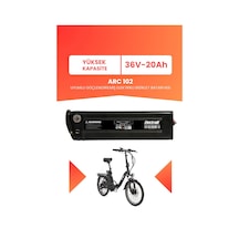 Arc 102 Uyumlu 36v 20ah Elektrikli Bisiklet Bataryası Siyah