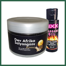 Bezos Giant Afrikasalyangozu Kremi Yaşlanma Karşıtı Dev Salyangoz100ml + 60 Ml Sıxx Erotikmasaj Yağı Bzs01