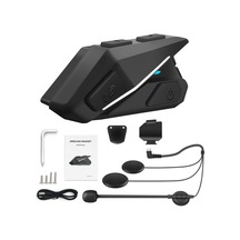 Tenfowee Motor Kaskı Kulaklığı Bluetooth 5.0: Sesli Arama, Fm Radyo, Su Geçirmez, 450mah Pil, Kolay Kurulum - Siyah