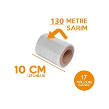 Streç Film 17 Mikron - 10 Cm 130 Metre 295 Gram Strec.Strech
