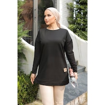Yeni Stil Siyah Arma Detaylı Tunik 10020 Lisinya Çok Renkli