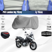 Suzukı V-strom Dl650 Motosiklet Brandası Arka Çanta Uyumlu Beden Motosiklet Branda