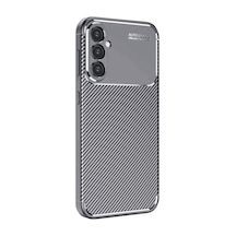 Samsung Galaxy Uyumlu A16 5g Kılıf Auto Focus Karbon Kapak - Gri Bz8683140839215