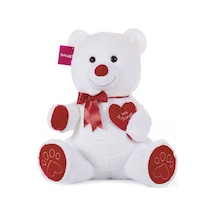 1045b Selay, Tıkıl Ayı 65 Cm Beyaz