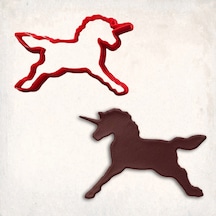 Unicorn 1 Kurabiye Kalıbı Şekillendirici Kopat KIrmızı