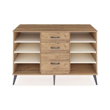 Kronos Konsol 6 Raflı 3 Çekmeceli 132x59x83 Çam-aytaşı/çam Aytaşı/çam