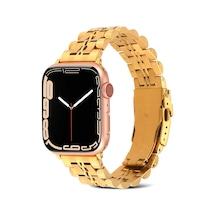 Kilifone -  Apple Uyumlu  Watch  7 45mm - Kordon Metal Kordon Krd-54