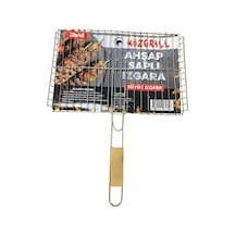 Közgrill Ahşap Saplı Tel Büyük Izgara 30 X 40 5'li Avantaj Paketi Mıchu