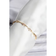 Yıldız Model Gold Renk Pirinç Bileklik - Çok Renkli