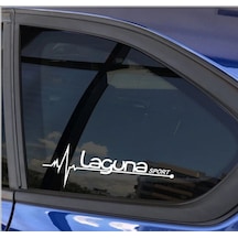 Oto Laguna Nabız Kalp Atışı Sticker 2 Adet Sağ Sol