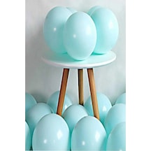 30 Adet Yeşil Makaron Pastel Renk Mat Balon
